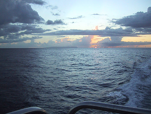 Foto Sonnenuntergang über dem Meer von Kauai