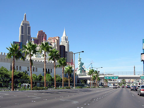 Las Vegas aus dem Auto Foto 