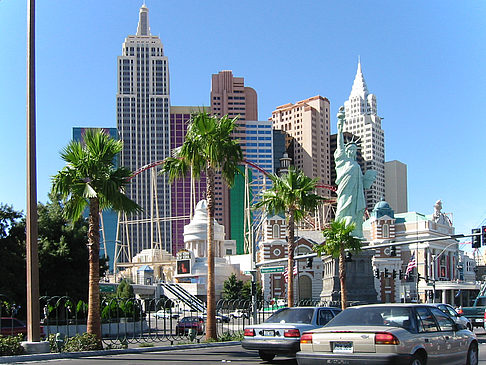 Las Vegas aus dem Auto Fotos